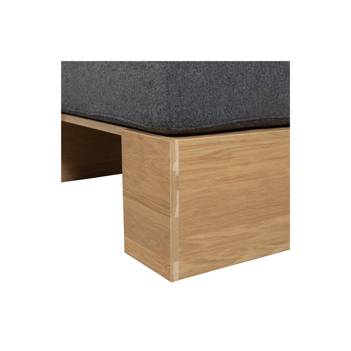 vtwonen Muurbankje incl. Kussens - Eiken - Naturel|Demin - 84x110x67