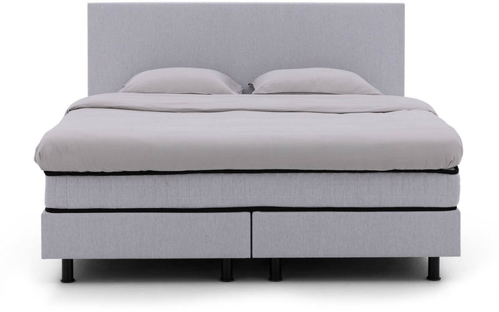 Goossens Boxspring Finn - grijs - 160 x 212 cm cm