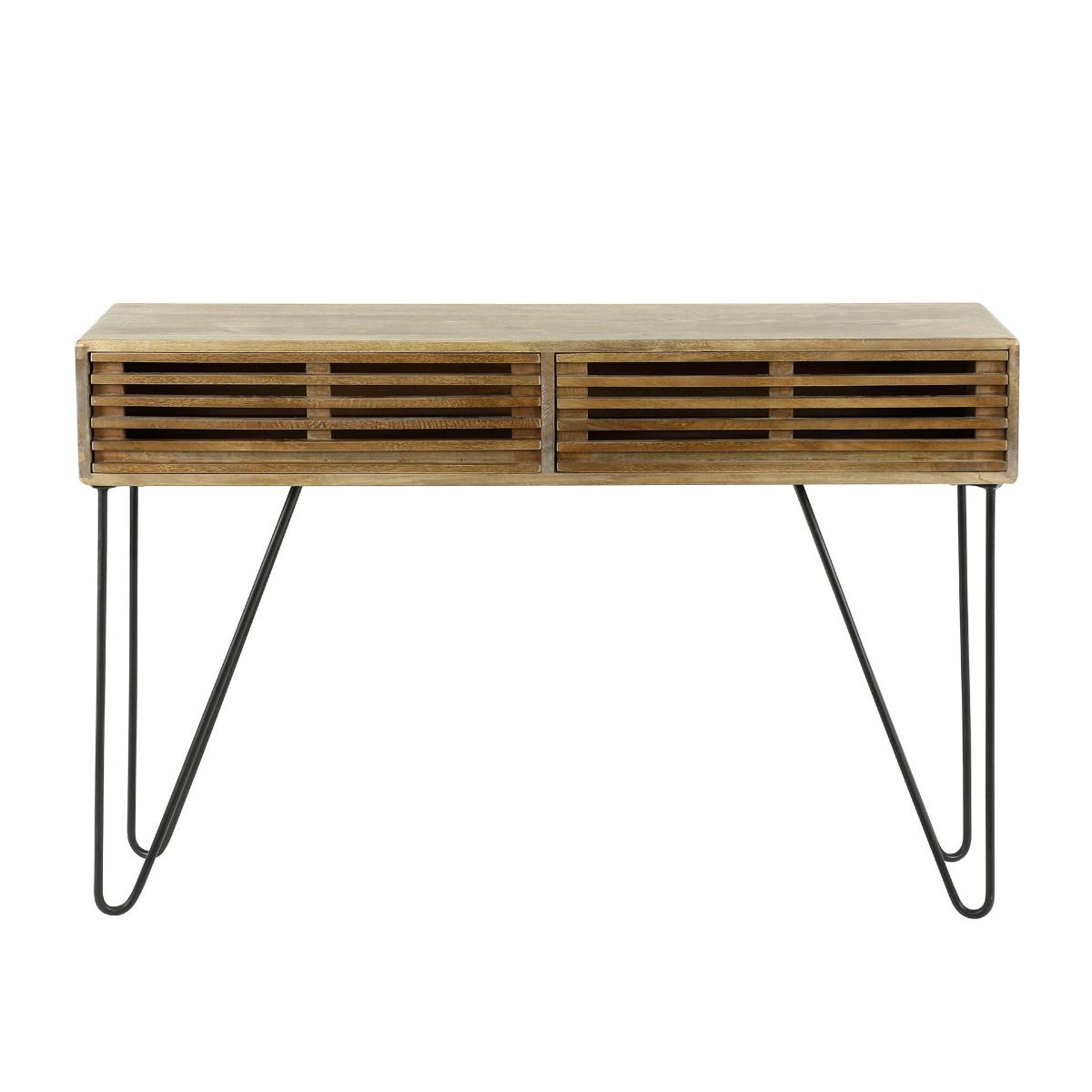 Fraaai - Odila kaptafel 2L 120 cm mangohout