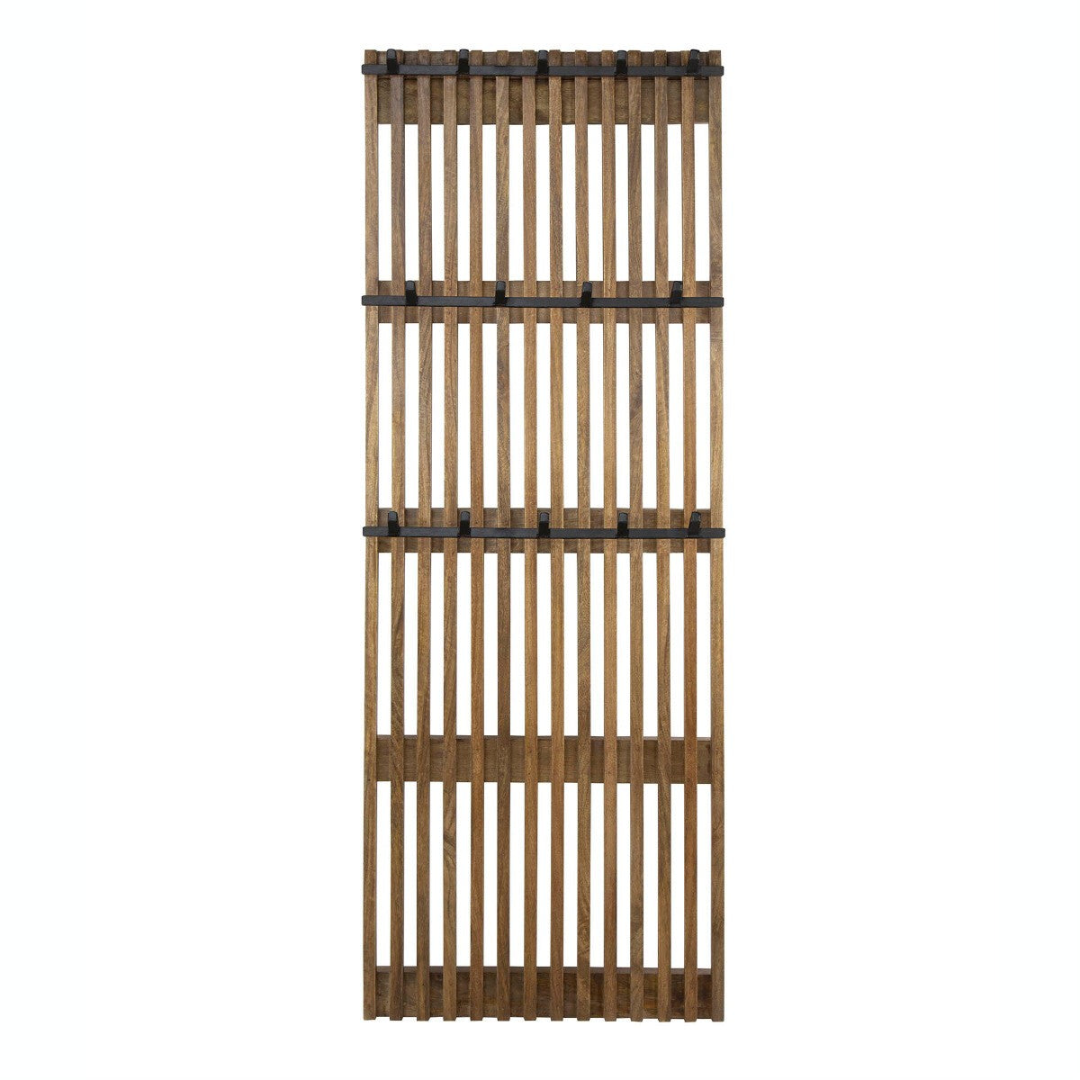 Fraaai - Odila kapstok 14 haken mangohout zandkleur