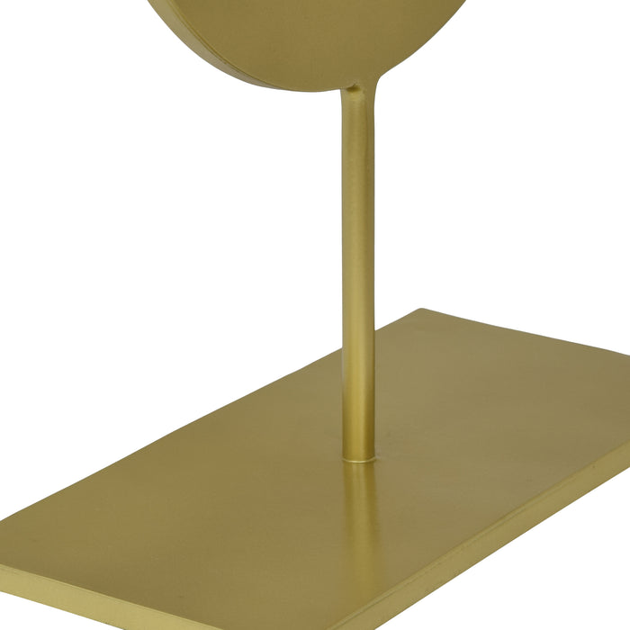 LOFT42 Tafelklok Ben - Goud - Metaal - 38x25x12