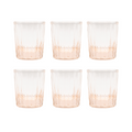 Brût Homeware, Set van 6, Espresso Glas 7 CL, zacht roze