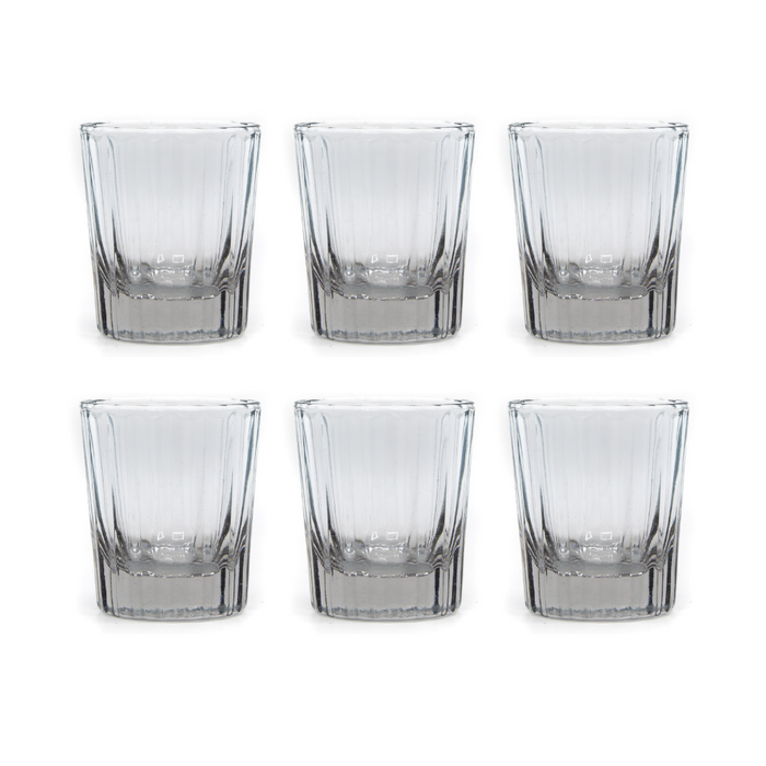 Brût Homeware, Set van 6, Espresso Glas 7 CL, helder