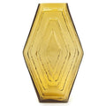Brût Homeware, Vaas Hexagon groot, amber bruin