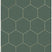 ESTAhome behang hexagon donkergroen en goud - 0,53 x 10,05 m - 139228