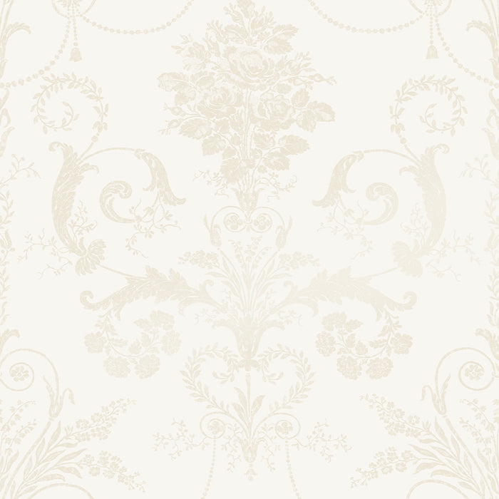 Laura Ashley Josette Behang - Bloemen - 10mx52cm - Wit