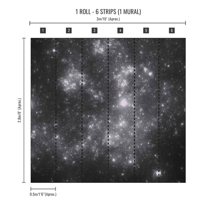 Art for the Home Kosmos Sterren - Fotobehang - 280x300 cm