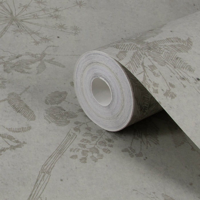 vtwonen Fotobehang - Wild Flower Concrete - 280x300cm