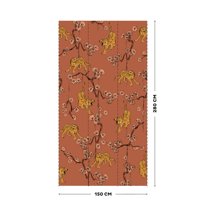 Stapelgoed Fotobehang | Panter Pink - Roze - 280x150cm