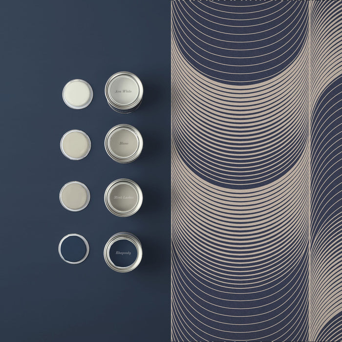 Graham & Brown Vliesbehang - Eclipse Navy & Pale Gold - 10mx52cm