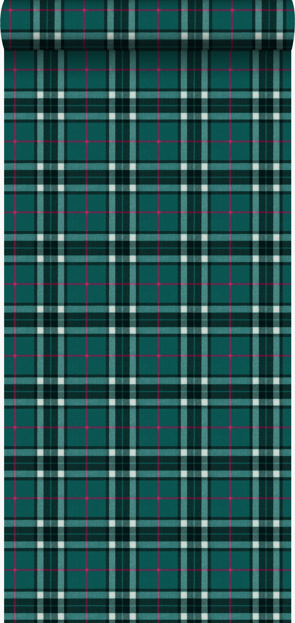 Origin Wallcoverings eco-texture vliesbehang ruiten smaragd groen - 53