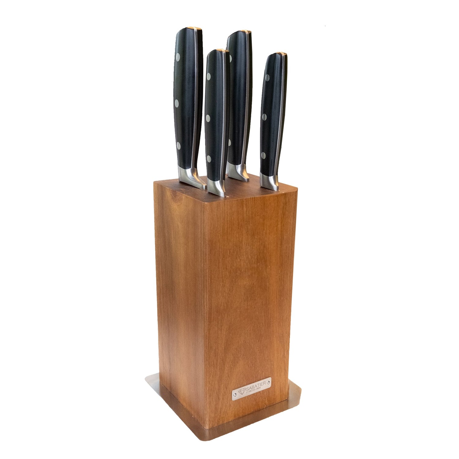 Diamant Sabatier Messenblok Alsace - Acacia Hout - 4-delig - RVS|POM