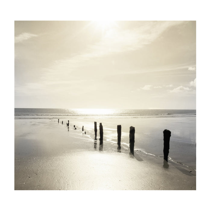Art for the Home Calming Beach View Fotobehang 280x300 cm