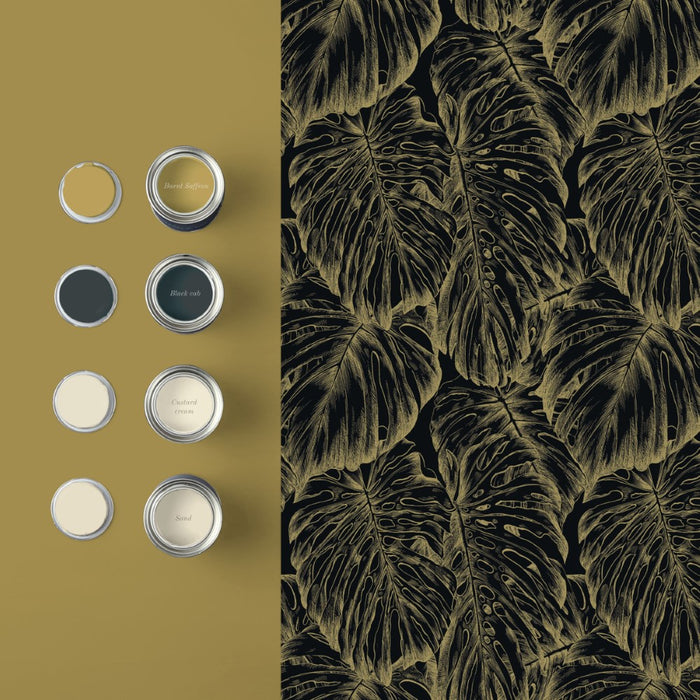 Graham & Brown Vliesbehang - Tropical Charcoal - 10mx53cm