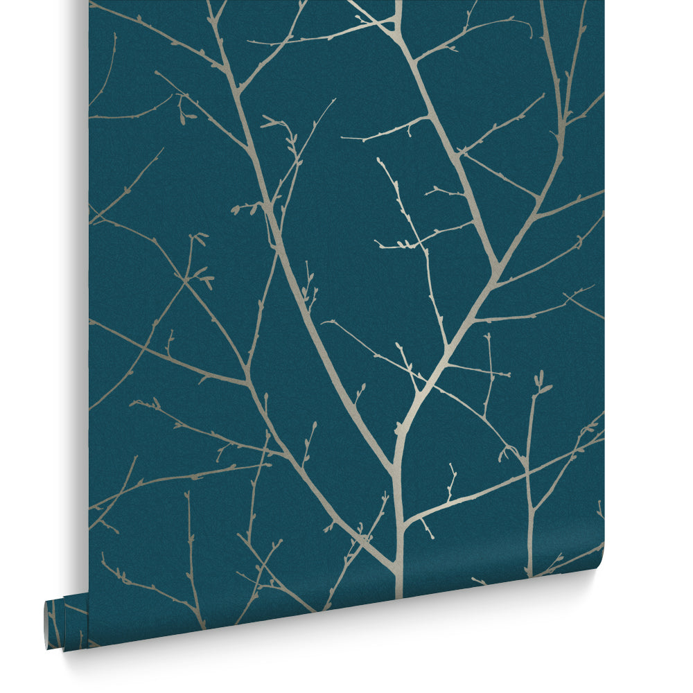 Graham & Brown Vliesbehang - Boreas Teal - 10mx53cm