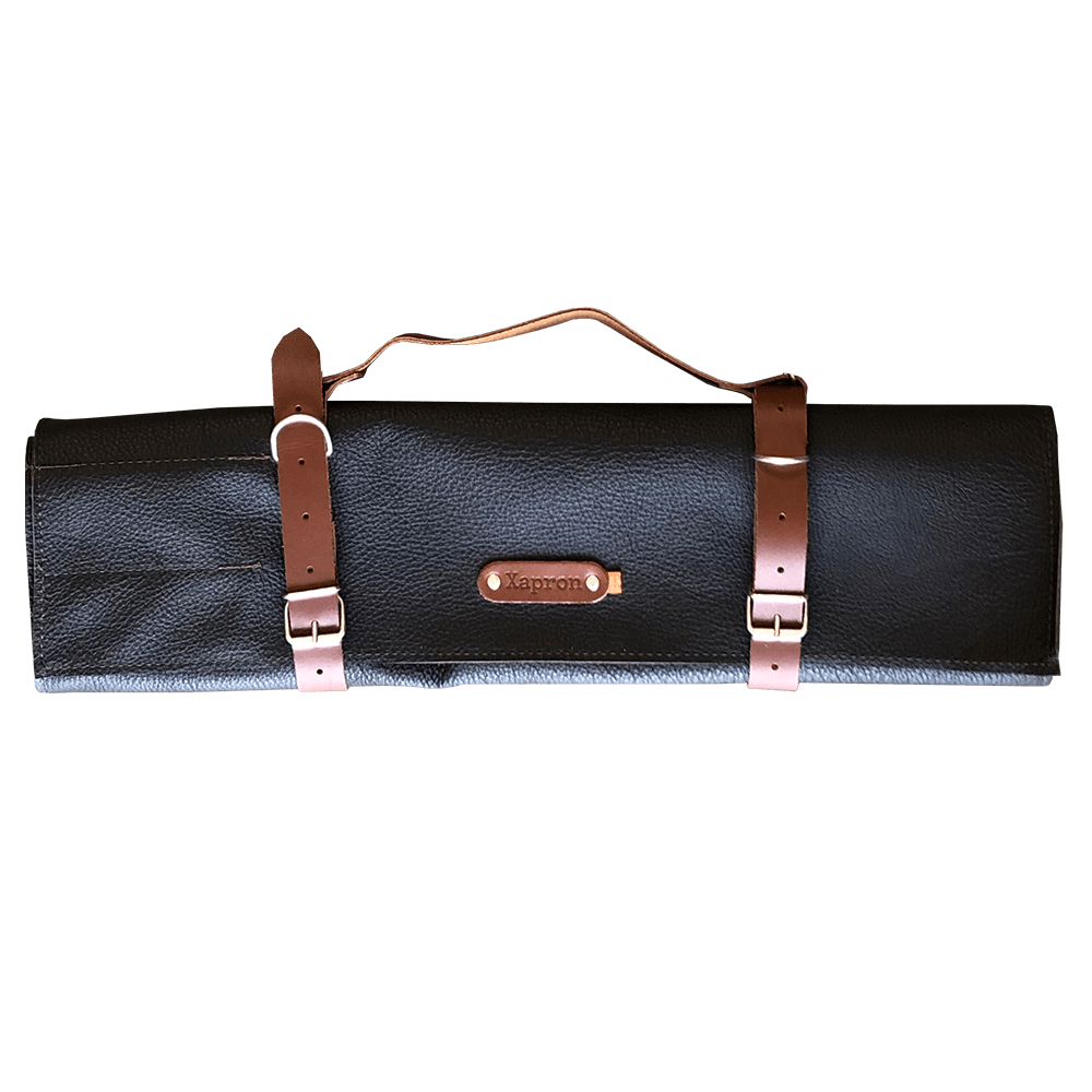 Xapron leren messenmap Montana - Kleur Bruin - 9 vakken