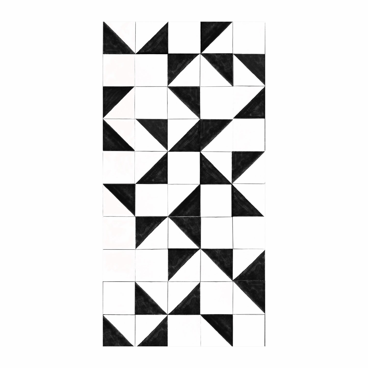 Art for the Home - Fotobehang - Geometrische Tegels - Zwart|Wit -