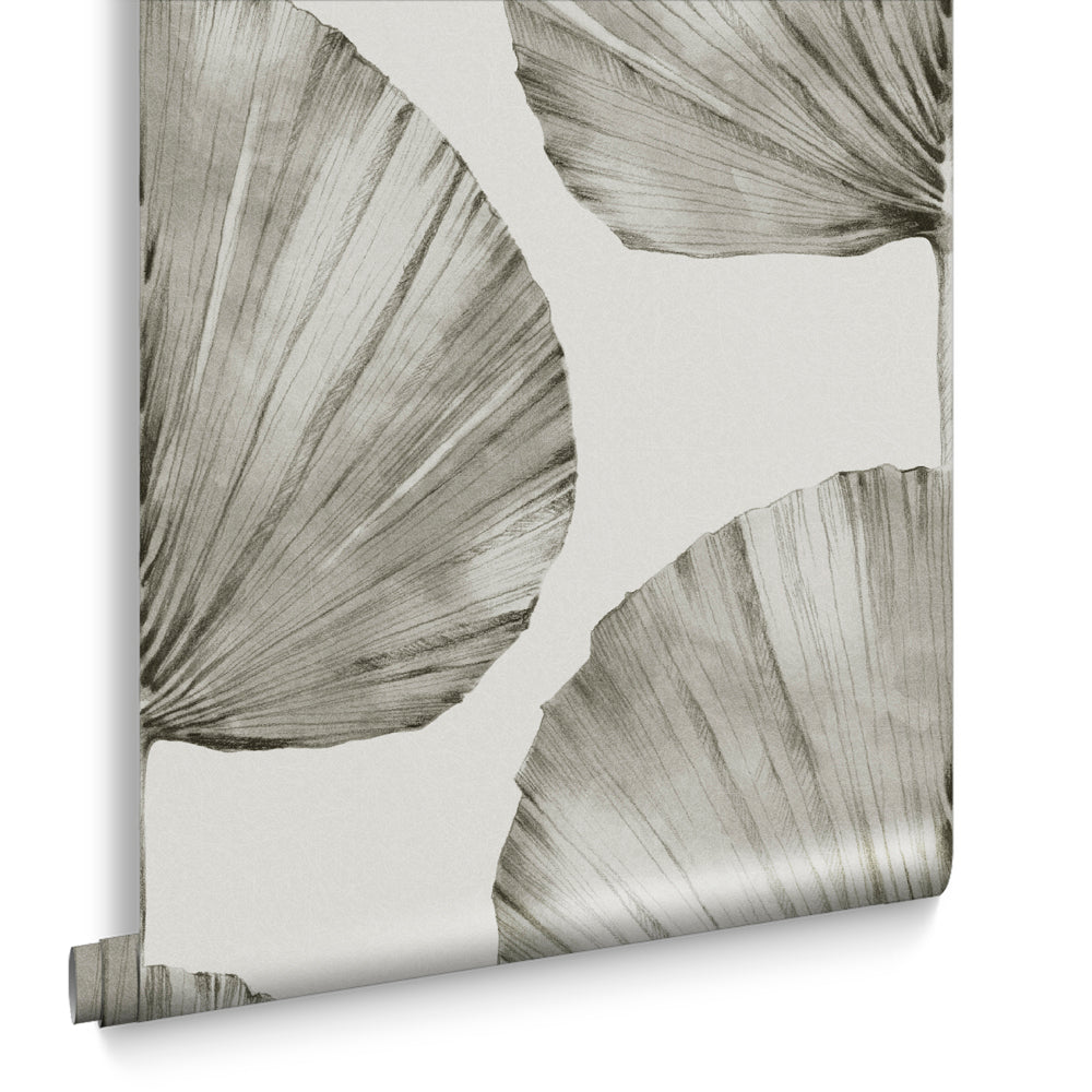 Graham & Brown Vliesbehang - Palm Fan Stone - 10mx52cm