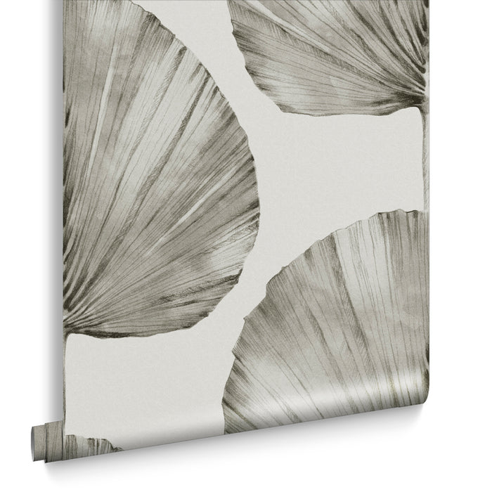 Graham & Brown Vliesbehang - Palm Fan Stone - 10mx52cm