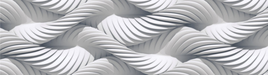 Sanders & Sanders zelfklevende behangrand grafische print wit - 14 x 5