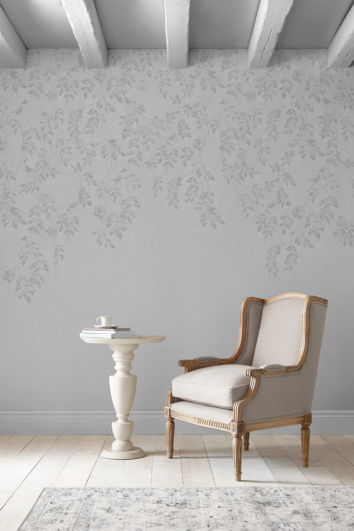 Laura Ashley Lockwood Fotobehang - Planten - 280x300cm - Grijs