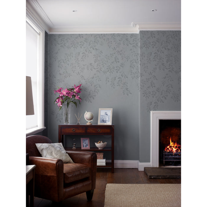 Laura Ashley Lockwood Fotobehang - Planten - 280x300cm - Grijs