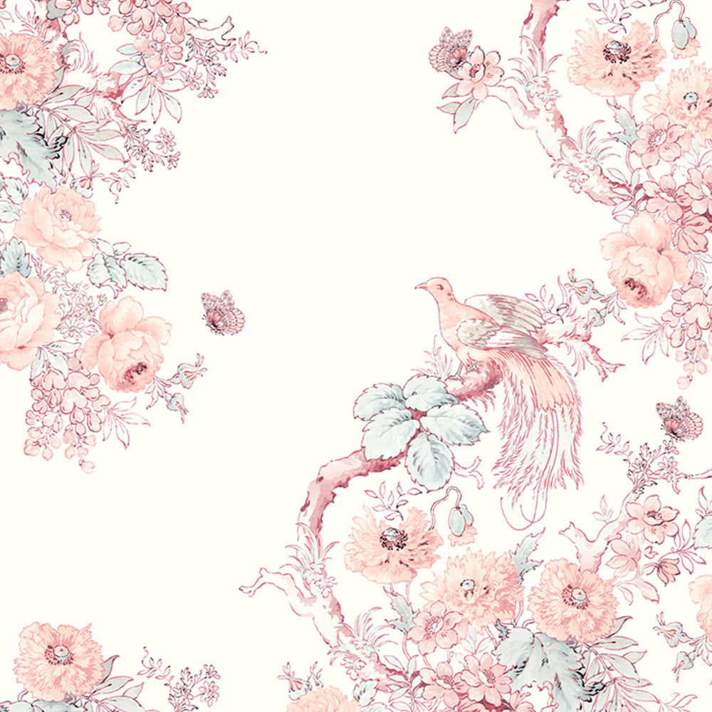 Laura Ashley Birtle Fotobehang - Bloemen - 280x300cm - Roze