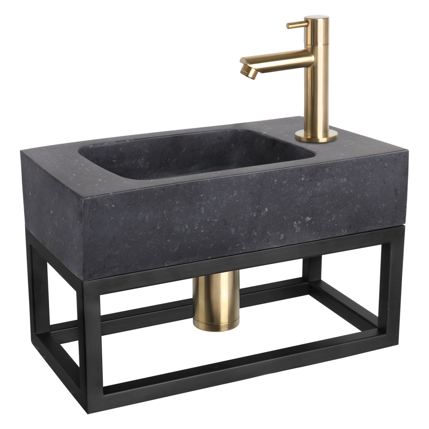 Differnz Fontein|Handdoekrek Force Bombai Rechte Kraan Mat Goud