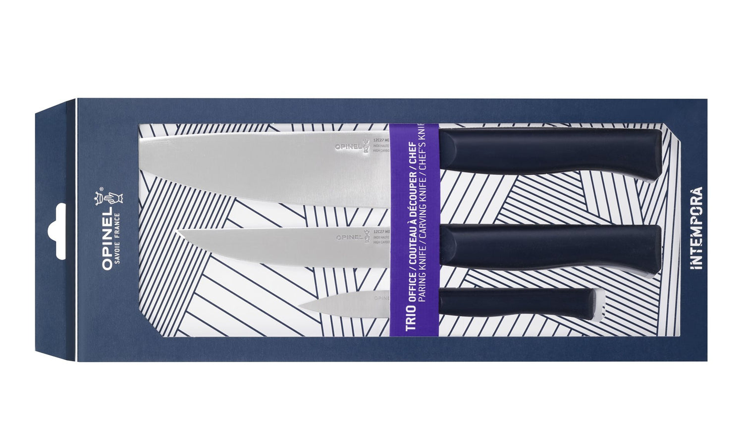 Opinel Intempora Messenset - 3-delig - RVS & POM - Proffessioneel