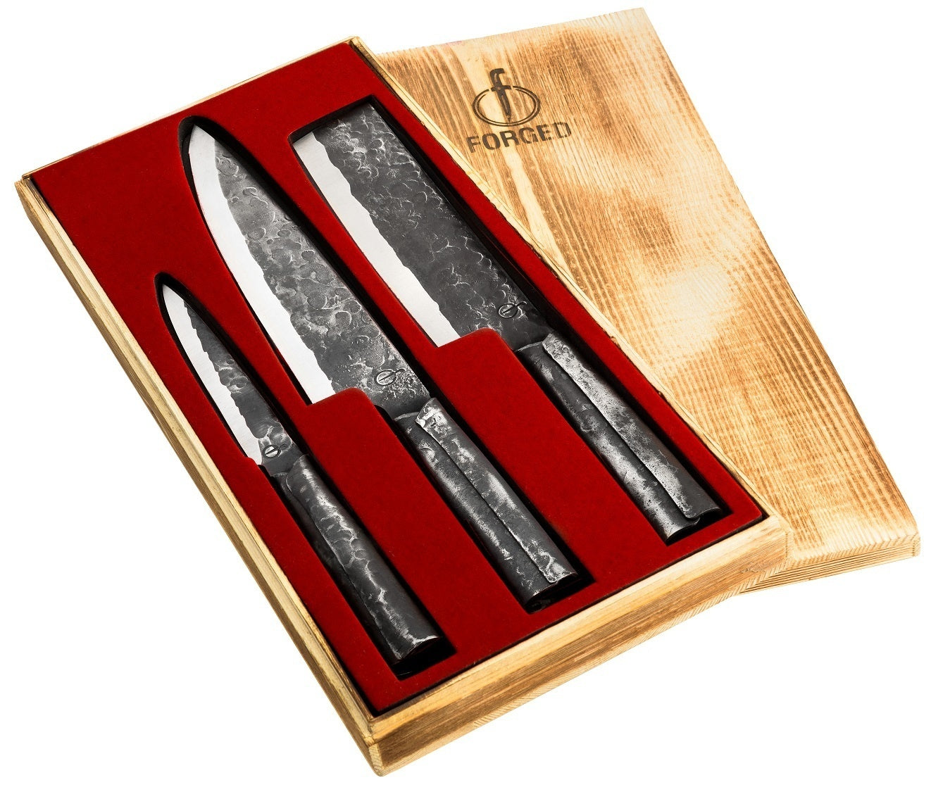 Forged Brute Messenset 3-delig - RVS - In Houten Gifbox