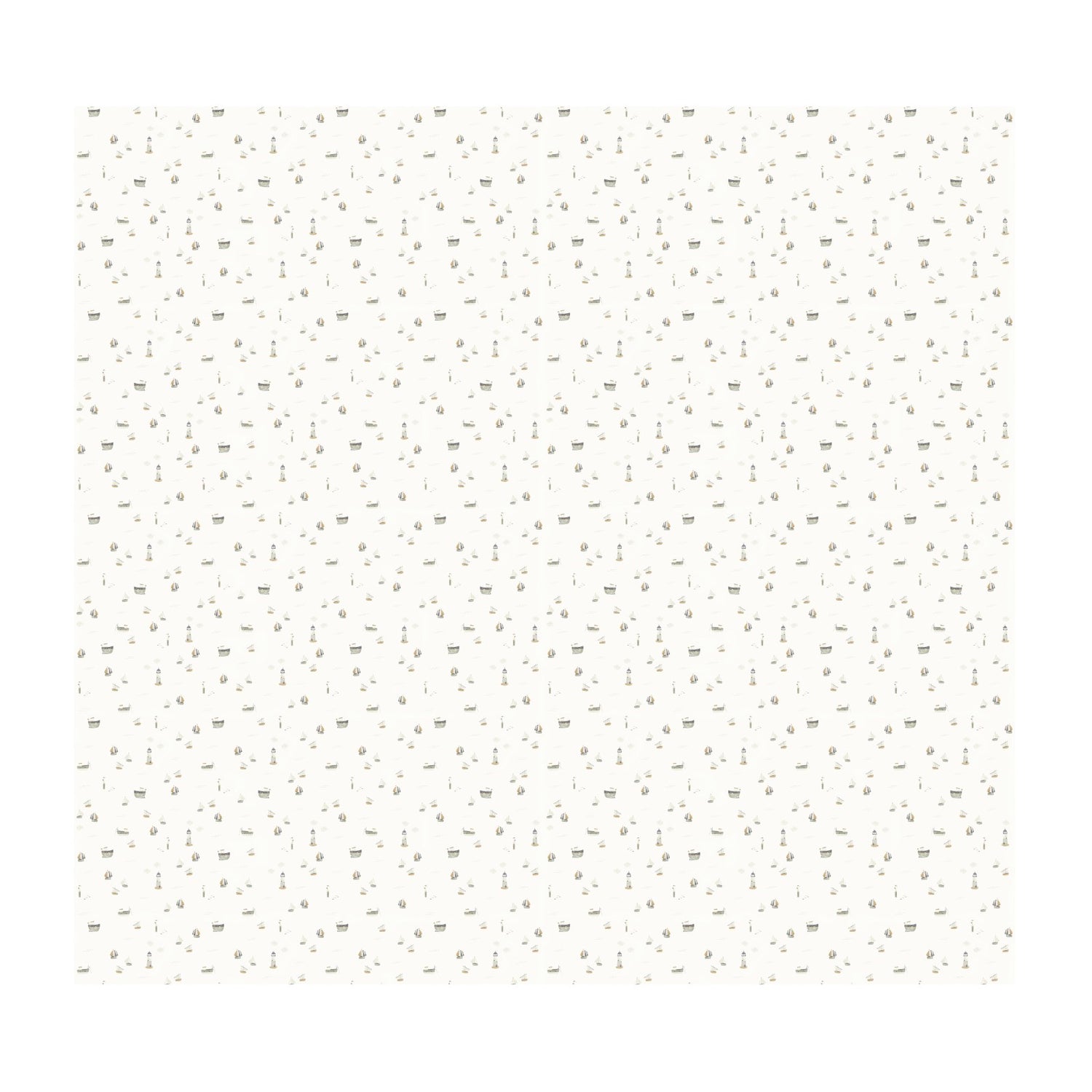 Little Dutch Sailors Bay White Fotobehang - Boten - 2,80x3m - Wit