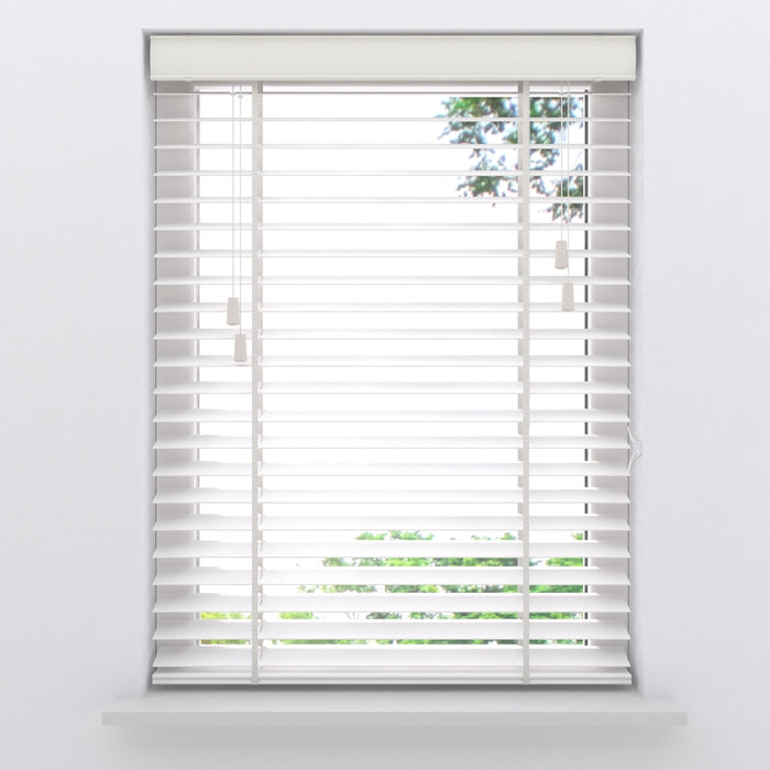 Bamboe Houten Jaloezie Easy 50 mm White 105 x 175