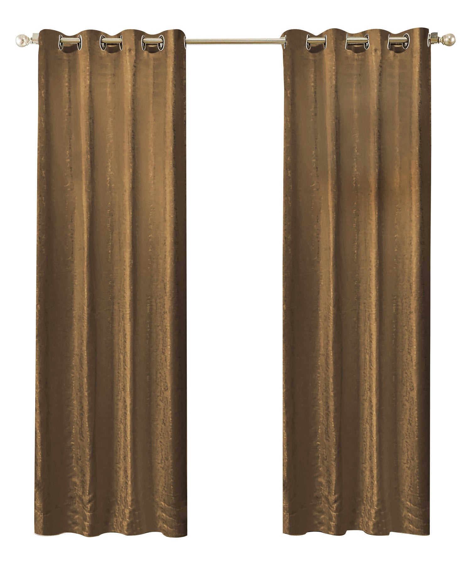 LW Collection Kant en klaar gordijnen bruin 140x240cm