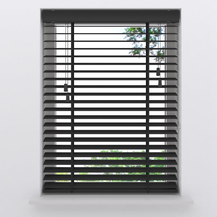 Bamboe Houten Jaloezie Easy 50 mm Black 75 x 240