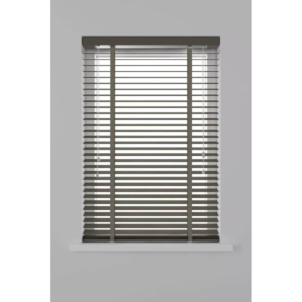 Decosol Horizontale jaloezie hout 50mm taupe 60 x 130cm