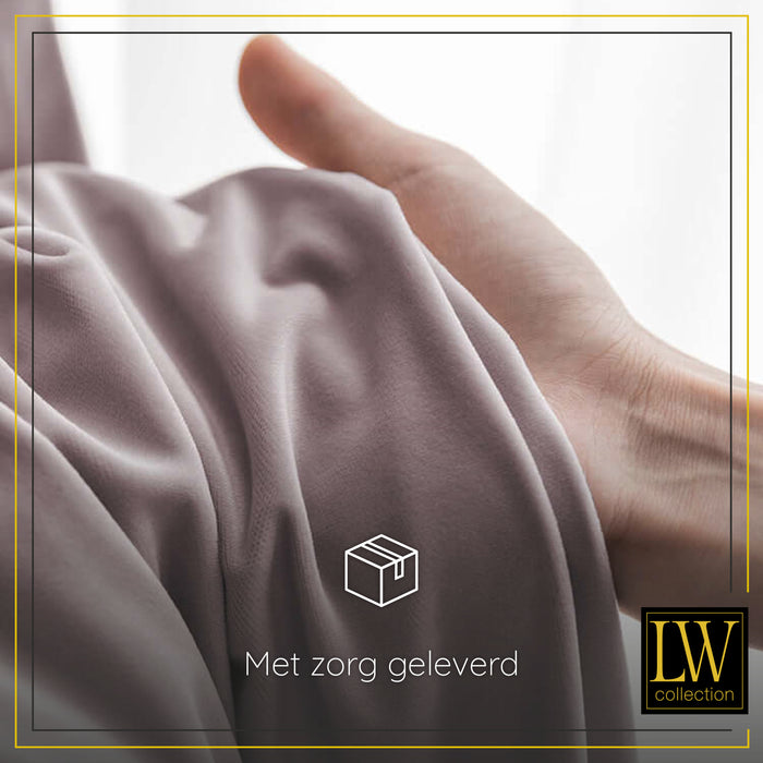 LW Collection Kant en klaar gordijnen roze 290x270cm