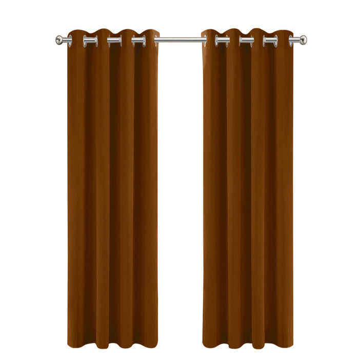 LW Collection Kant en klare gordijnen oranje 290x245cm