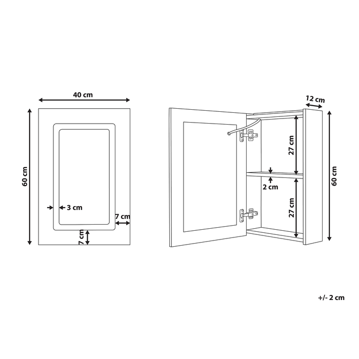 Beliani - CONDOR - Badkamermeubel - Wit - Multiplex