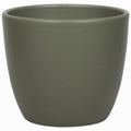 Floran Plantenpot - groen - mat - keramiek - 25 x 22 cm