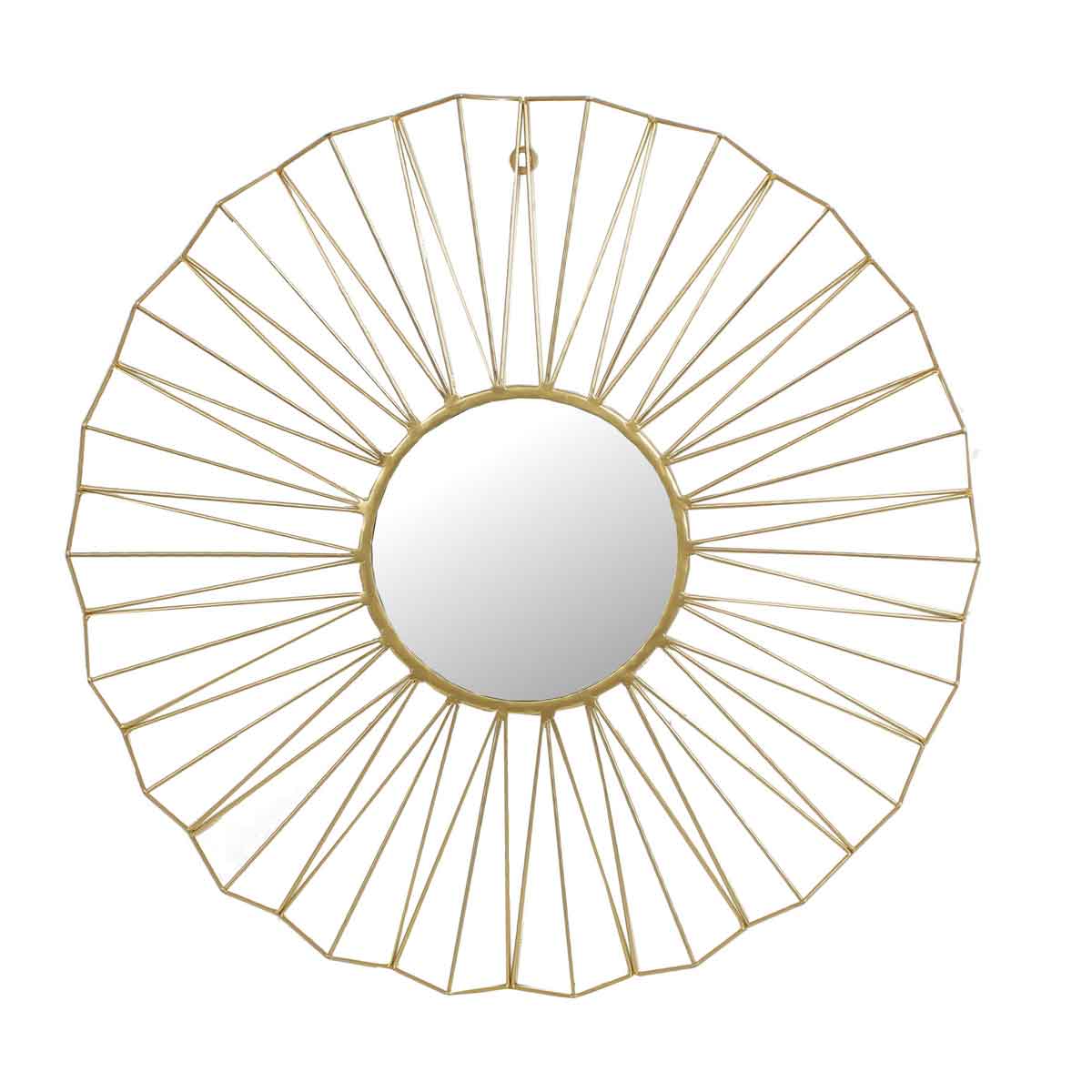 SVJ Home Decorations Ronde Spiegel - Ø66 cm - Metaal - Goud
