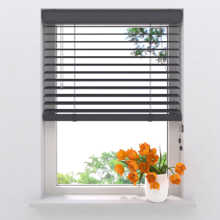 Kunststof Jaloezie - 50 mm - Easy Anthracite - 105x130 cm
