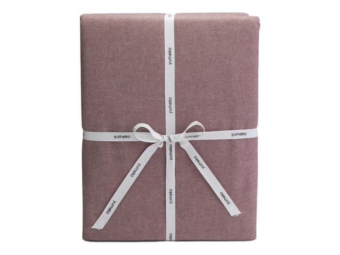 Yumeko overtrekset velvet flanel mauve chambray 200x220 + 2|60x70