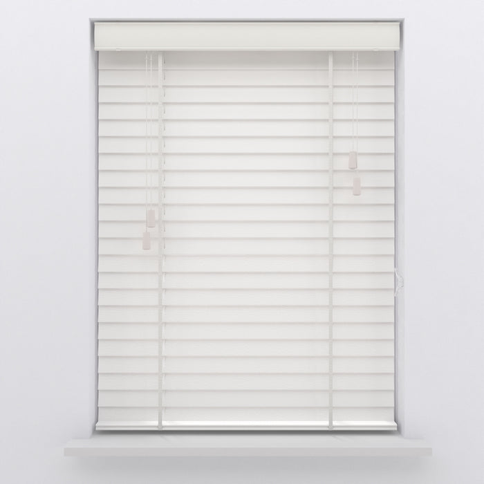 Bamboe Houten Jaloezie Easy 50 mm White 210 x 175