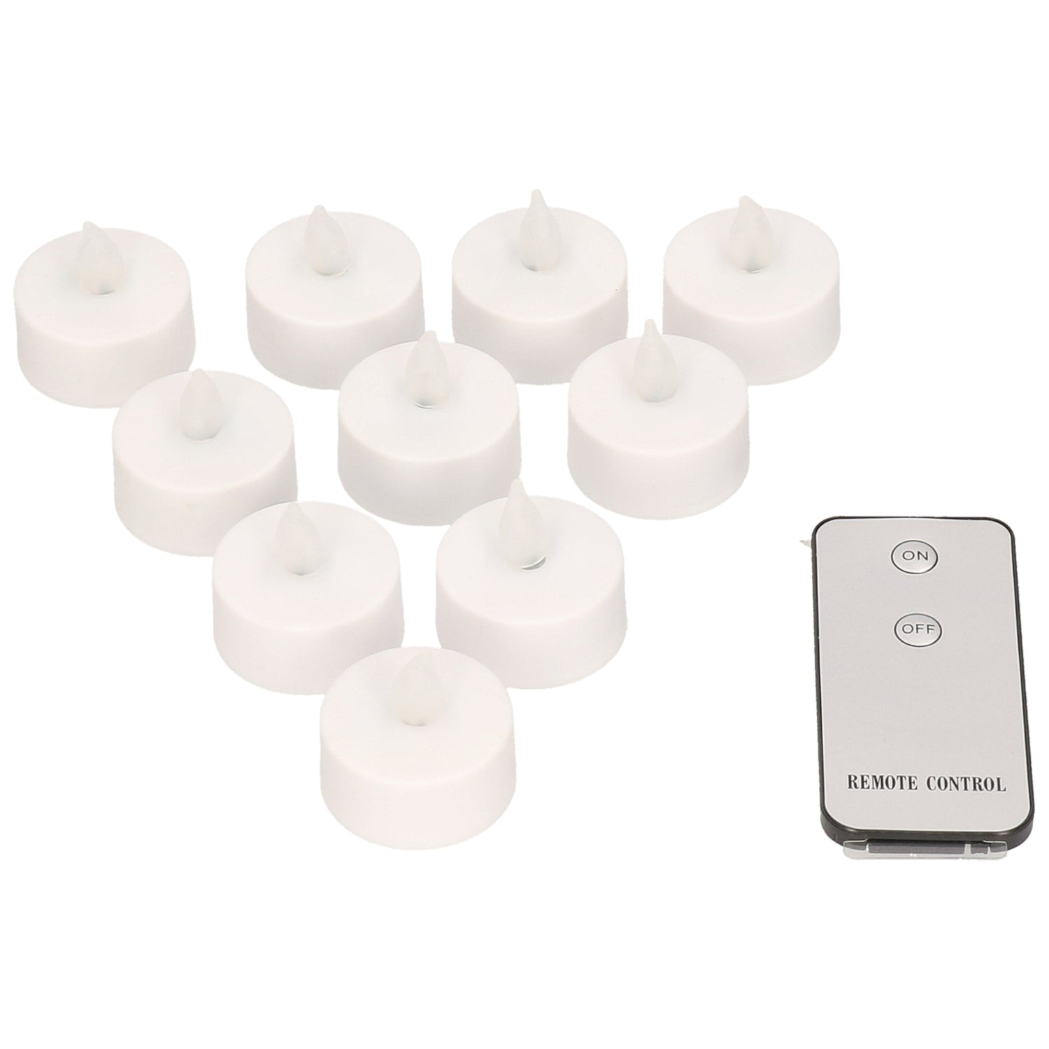 Anna's Collection Waxinelichtjes - LED - 10x - afstandsbediening