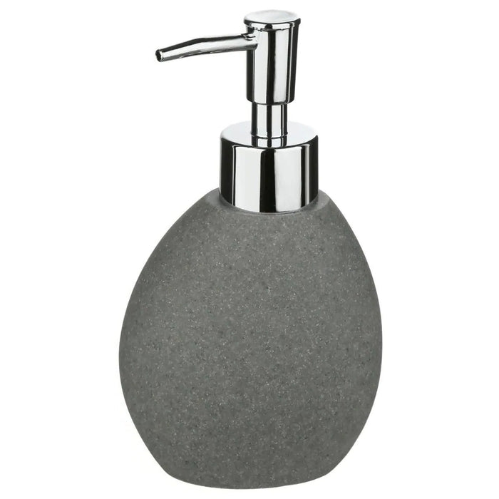 5Five Zeeppompje van kunststeen - donkergrijs - zeepdispenser
