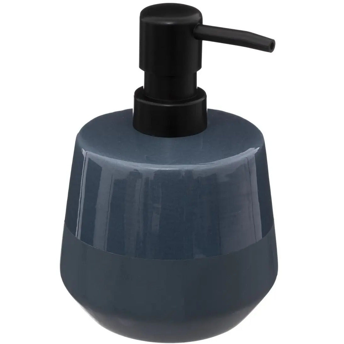 5Five Zeeppompje van keramiek - blauw - 440 ml - zeepdispenser
