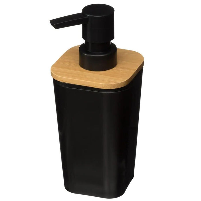 5Five Zeeppompje van kunststeen - zwart - 300 ml - zeepdispenser