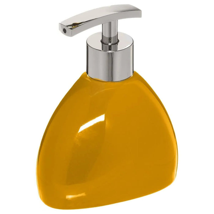 5Five Zeeppompje - keramiek - geel - 300 ml - zeepdispenser