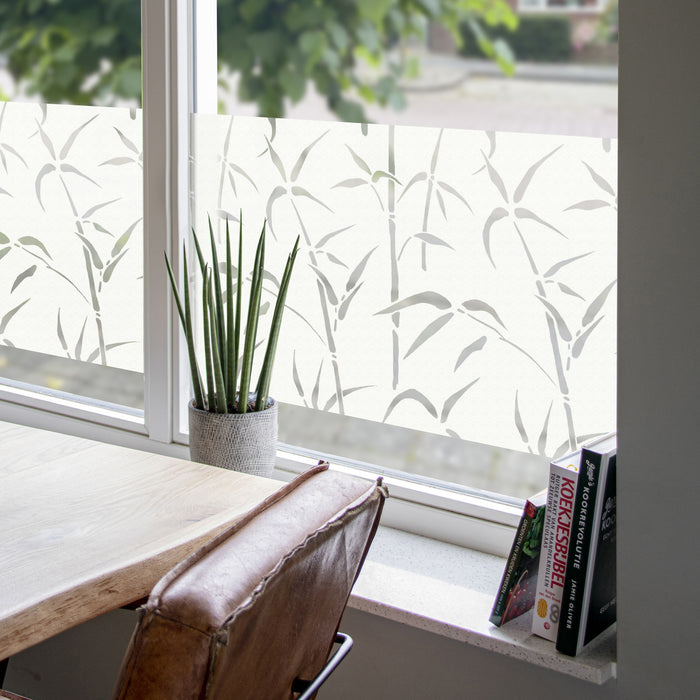 d-c-fix Bamboo Raamfolie - 67,5x150cm - Melkglas - Planten - Statisch