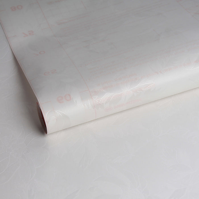 d-c-fix Damast Raamfolie - 45x200cm - Melkglas - Planten - Zelfklevend